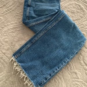 Good American cropped flare jeans size 27
